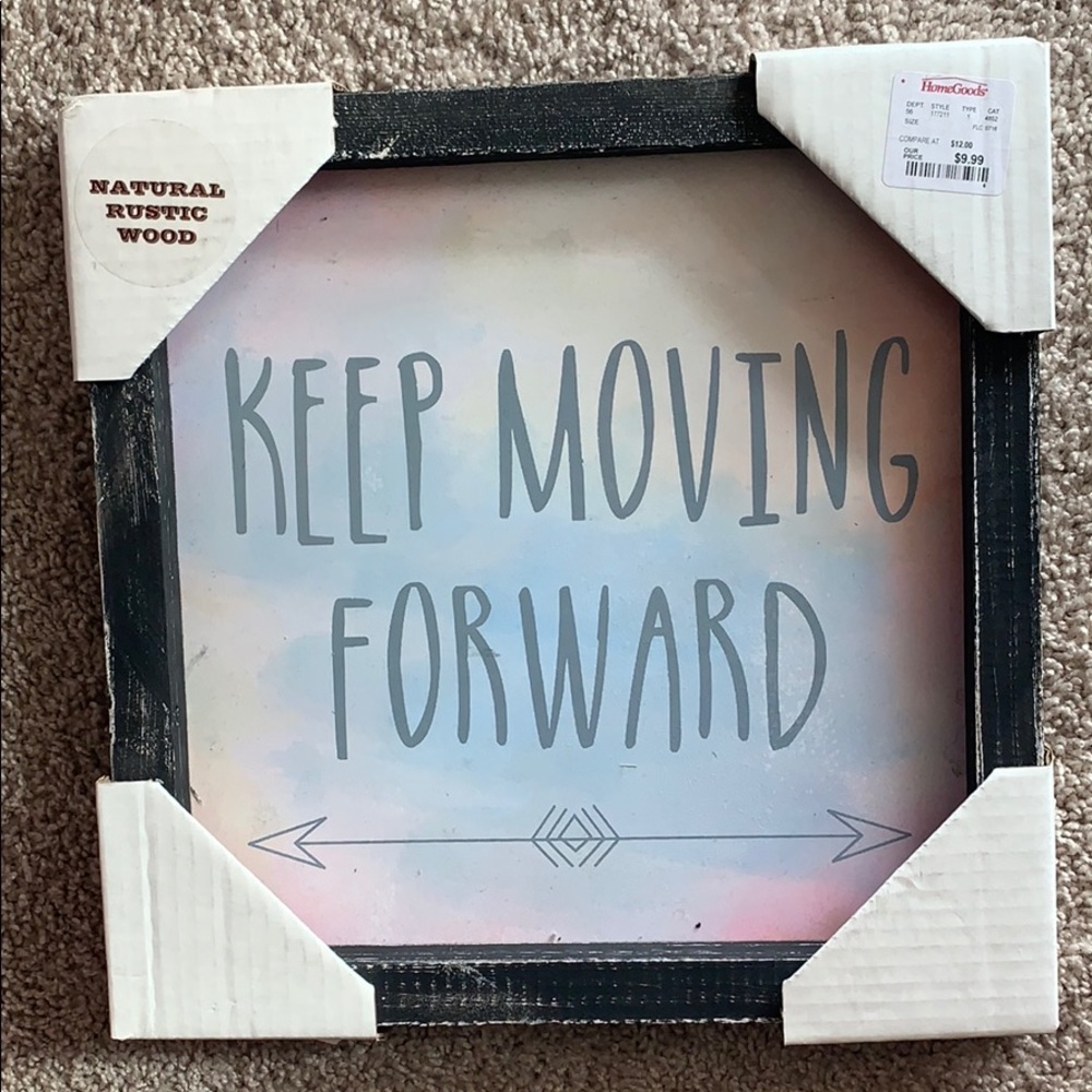 Rustic Wood Inspirational Art Message